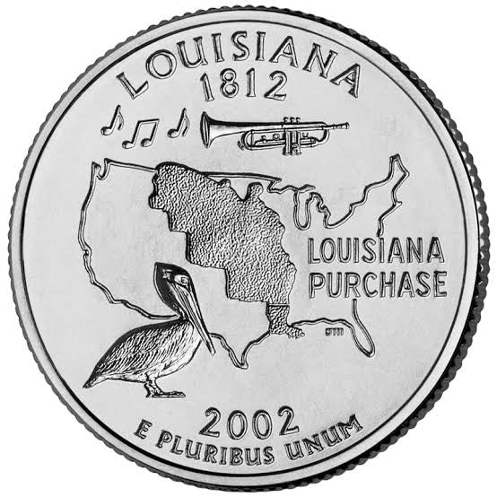 2002 USA – Louisiana State Quarter Dollar UNC coin