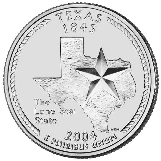 2004 USA – Texas State Quarter Dollar UNC coin