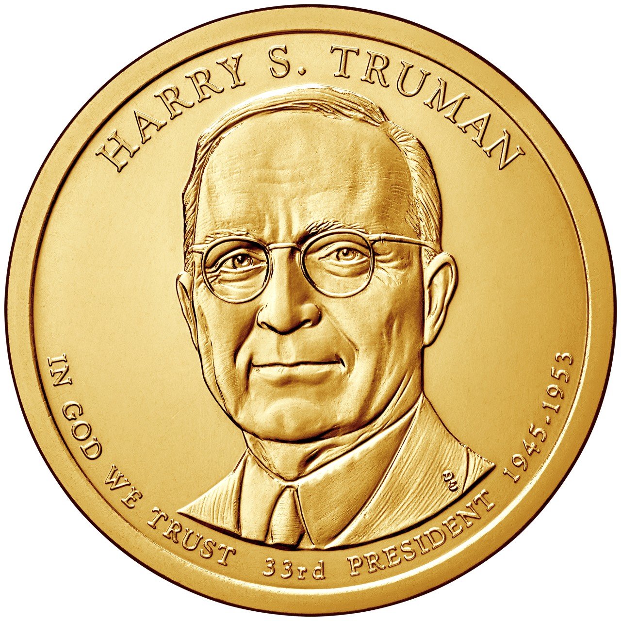 2015 USA -  Presidential Dollar Coin – Harry S. Truman