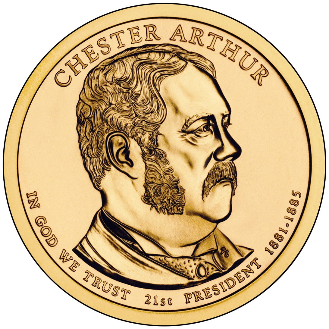 2012 USA -  Presidential Dollar Coin – Chester A. Arthur