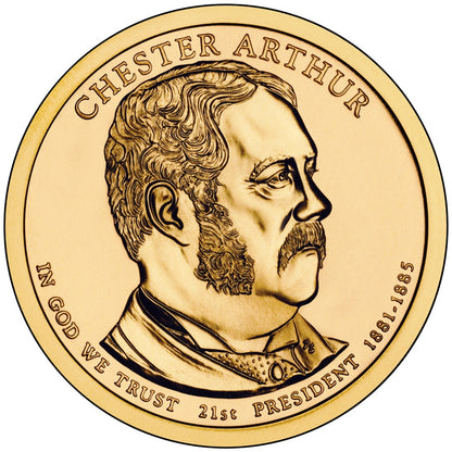 2012 USA -  Presidential Dollar Coin – Chester A. Arthur