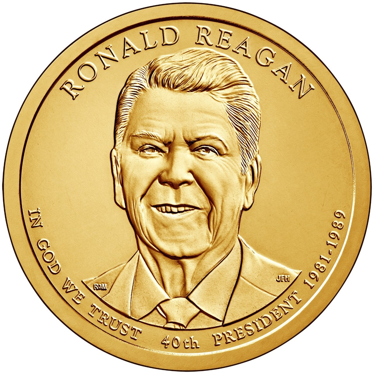 2016 USA -  Presidential $1 Coin – Ronald Reagan