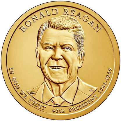 2016 USA -  Presidential $1 Coin – Ronald Reagan