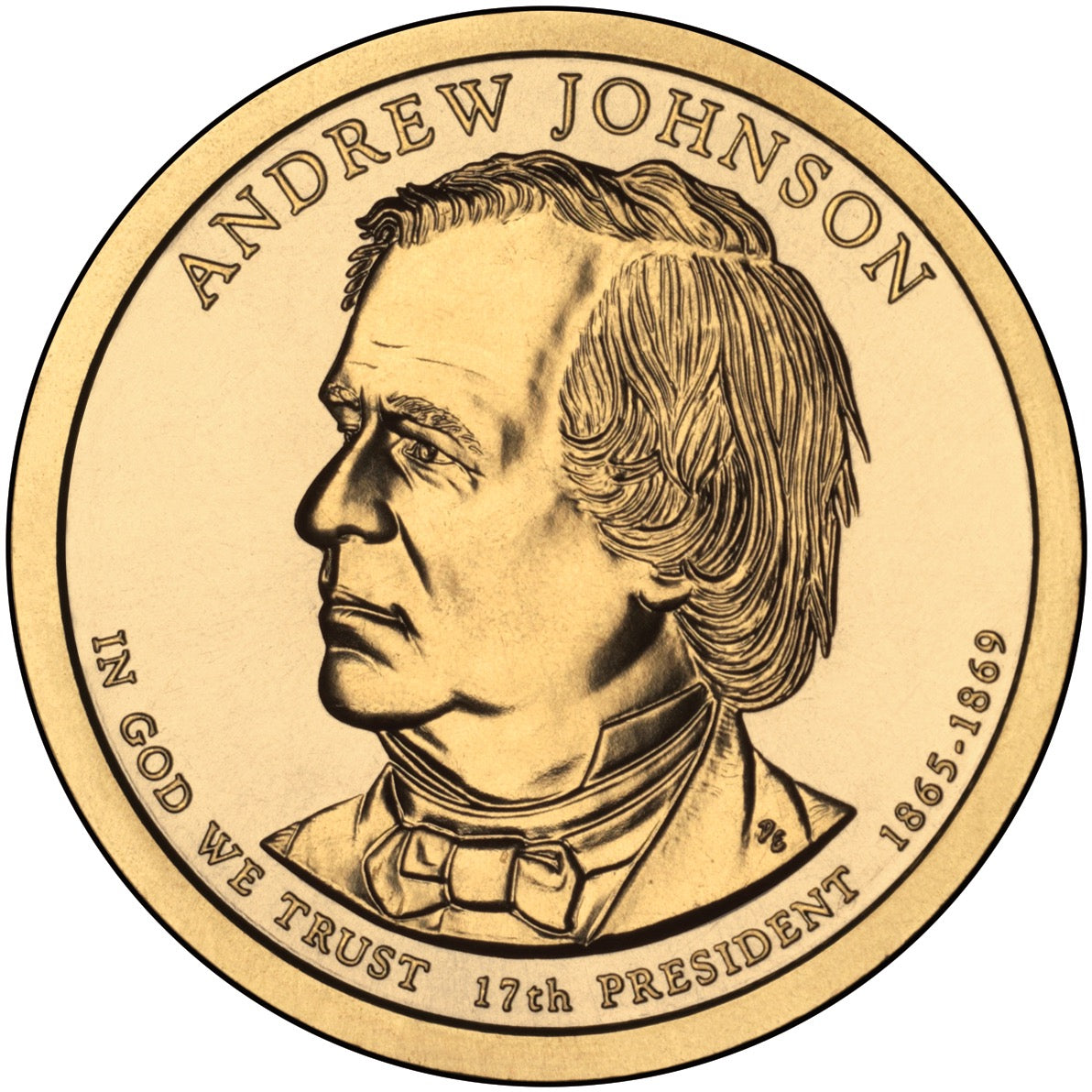 2011 USA -  Presidential Dollar Coin – Andrew Johnson