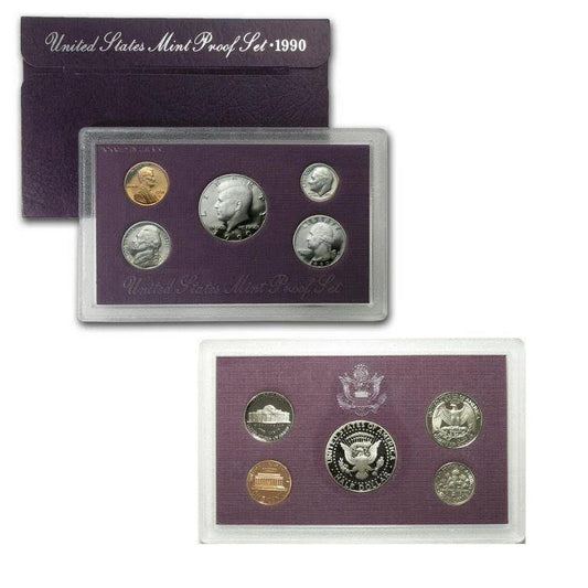 1990 USA - 5 Coins Mint Proof Set