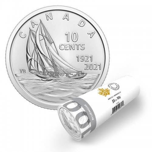 2021 - Iconic ships - Bluenose Schooner 100th Anniversary – Uncoloured Roll
