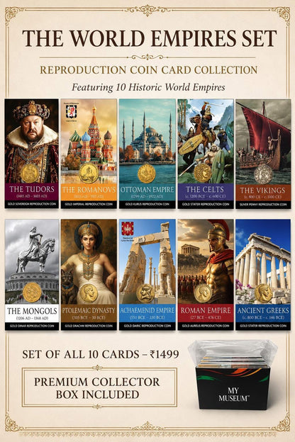 WORLD EMPIRES SET - 10 Dynasty Collector Coin Cards
