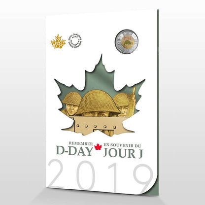 2019 Canada - 5 ¢, 10 ¢, 25 ¢, $1 & $2 - 75th Anniversary of D-Day – Turning the Tide of World War II