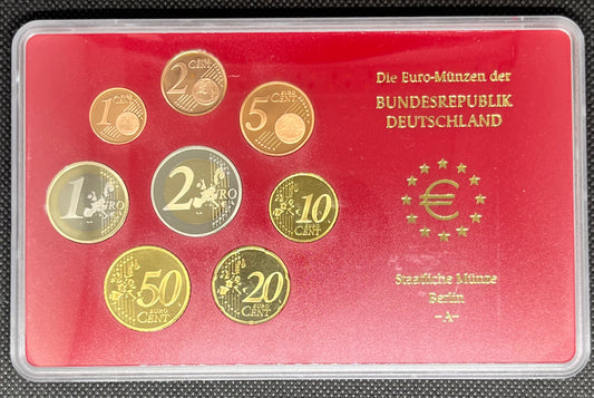2005 Germany - 1c, 2c, 5c, 10c, 20c, 50c, €1, €2 - Euro Coin Set - Random Mint