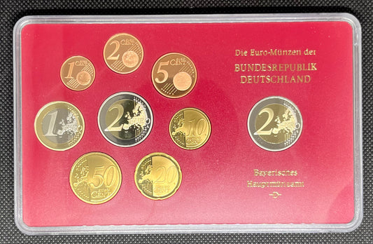 2014 Germany - 1c, 2c, 5c, 10c, 20c, 50c, €1, €2 - Euro Coin Set - Random Mint