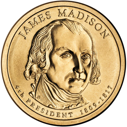 2007 USA -  Presidential Dollar Coin – James Madison