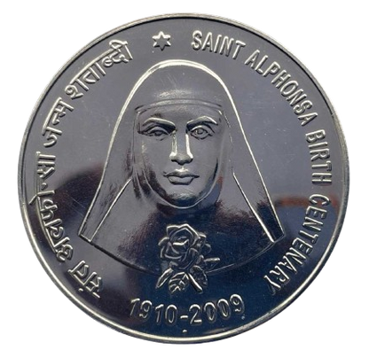 2009 India – ₹100 - Saint Alphonsa – Birth Centenary