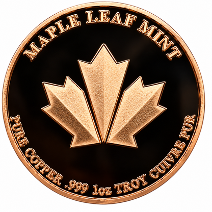 Canada - 1 Troy Oz - Caribou – Hunting Series Copper Round