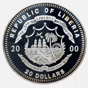 2000 Liberia – 20 Dollars - U.S. Presidents Series – Martin Van Buren