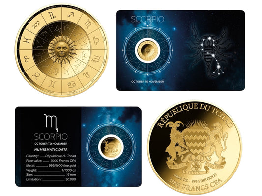Chad - 3000 Francs CFA - Scorpio - Zodiac Series