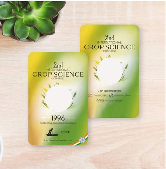 Rs.5 2nd International Crop Science Empty Coin Card - Special Edition (Without Coin)