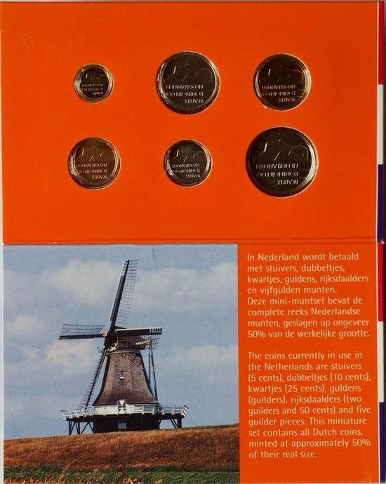 1999 Netherlands - 6 Coins - Miniature Coin Set
