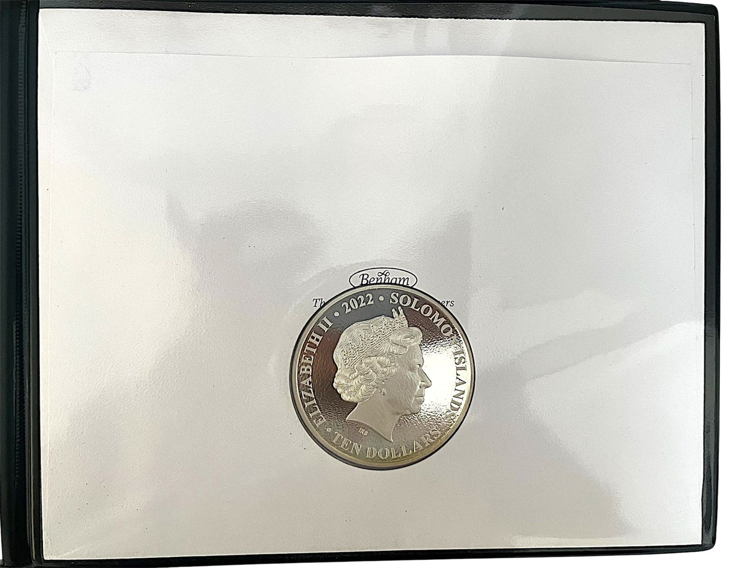 2022 Solomon Islands – 10 Dollars - Queen Elizabeth II Platinum Jubilee 5oz Silver Proof Coin Cover