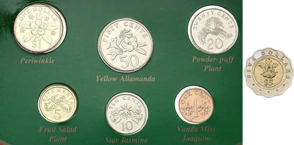 1995 Singapore – 7 Coins - Uncirculated Coin Set – Hongbao Pack