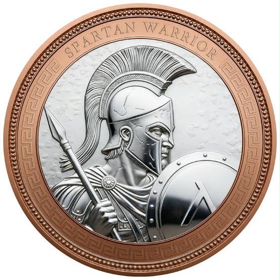 34 g - Spartan Warrior – Bimetallic Copper Round