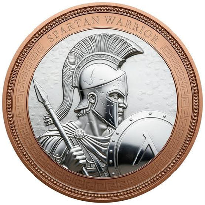 34 g - Spartan Warrior – Bimetallic Copper Round