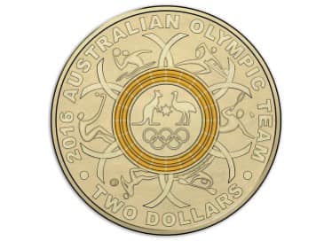 2016 - Australian Olympic Team - Cycling Cover - Five Colored Commemorative Coins Collection in Original Royal Australian Mint Pack image 5
