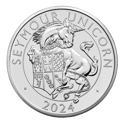 Royal Tudor Beasts 05 The Seymour Unicorn Commemorative Coin with Royal Mint Original Folder image 2