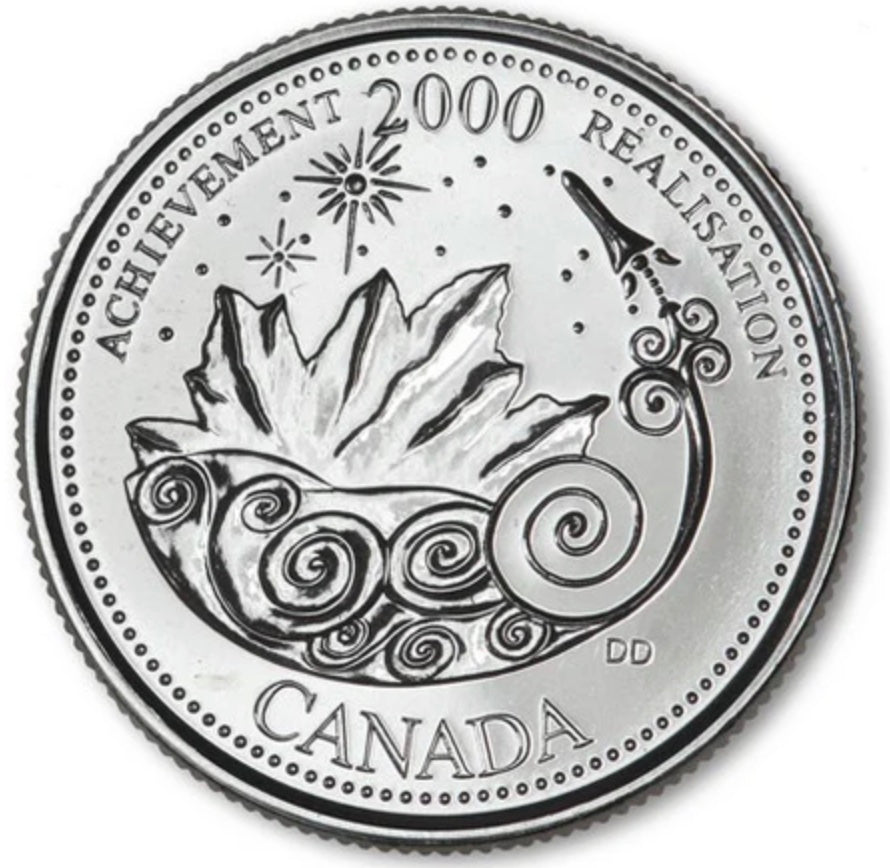 2000 Canada - 25 Cents - Millennium Quarters Series - Achievement