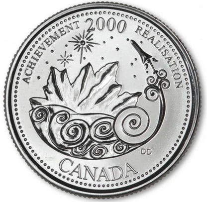 2000 Canada - 25 Cents - Millennium Quarters Series - Achievement