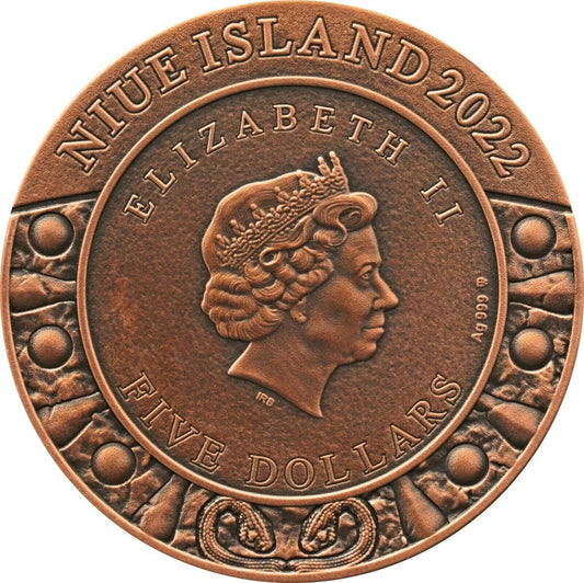2022 Niue - Shield of Athena 2 Oz Full Silver Coin