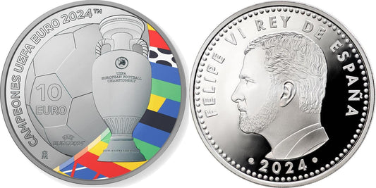 2024 UEFA Champions Commemorative Silver Coin in Original Mint Pack image 0