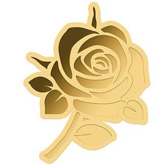 Chad - 2023 Rose Shaped Commemorative Gold Coin in Original Mint Pack image 0