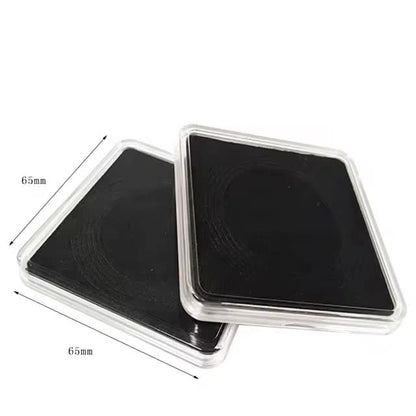 NUMISMATE - 10 Pieces 60mm Premium Acrylic Coin Capsules with Black Eva Foam Gasket and 4 Sizes (23/34/44/55 mm) Coins Holder for Collectors image 3
