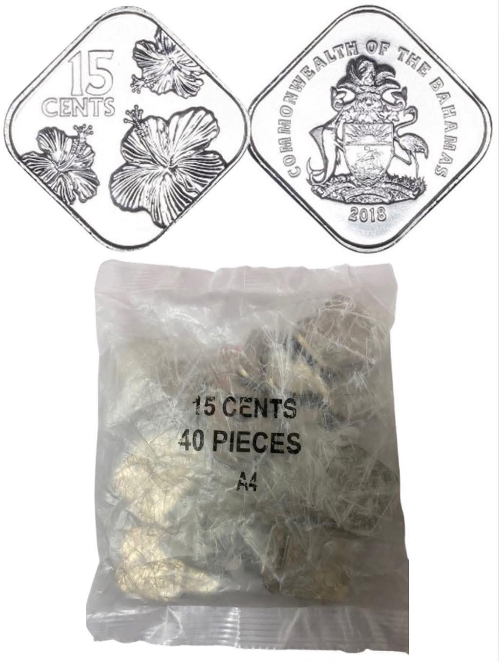 2018  Bahamas - 15 Cents – Magnetic Type Sealed Packet
