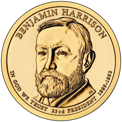 2011 USA -  Presidential Dollar Coin – Benjamin Harrison