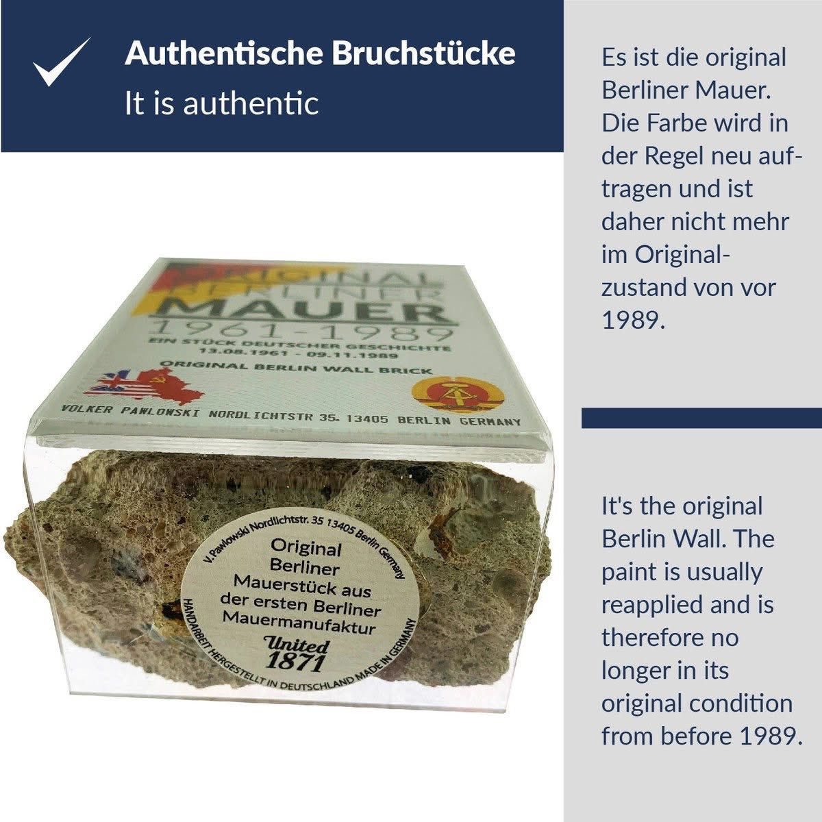 Germany - Original Berlin Wall Stone