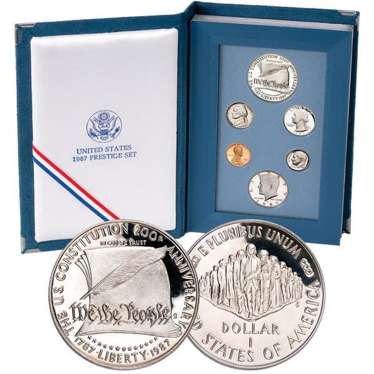 1987 U.S. Prestige Proof Set – U.S. Constitution Bicentennial Silver