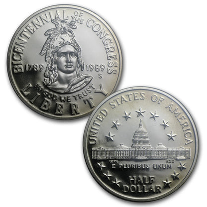1989 U.S. Prestige Proof Set – Bicentennial of U.S. Congress Silver