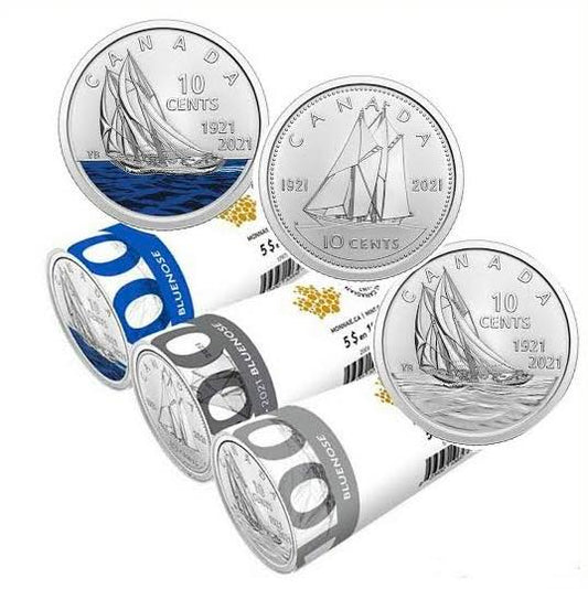 2021 Canada - 100th Anniversary of Bluenose – Special Wrap 3-Roll Set