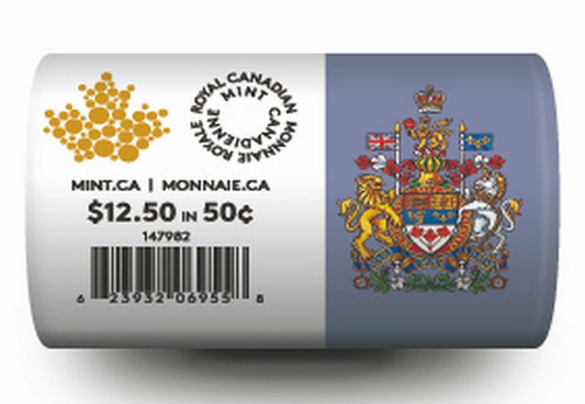 2016 Canada - 50-Cent Circulation Coin Roll