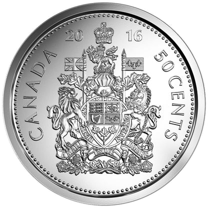 2016 Canada - 50-Cent Circulation Coin Roll