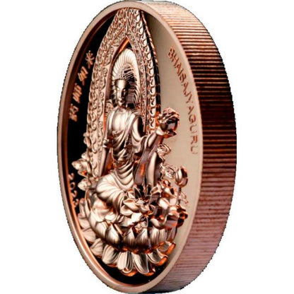 Bhaisagyaguru: Healing Buddha Piedfort Commemorative Coin with Original Mint Pack image 3