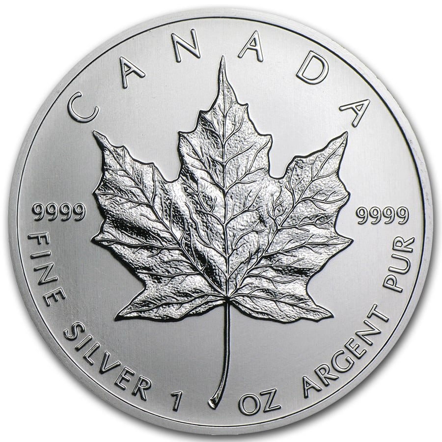 2013 Canada Maple Leaf - 1 Oz Silver Bullion UNC Coin image 0