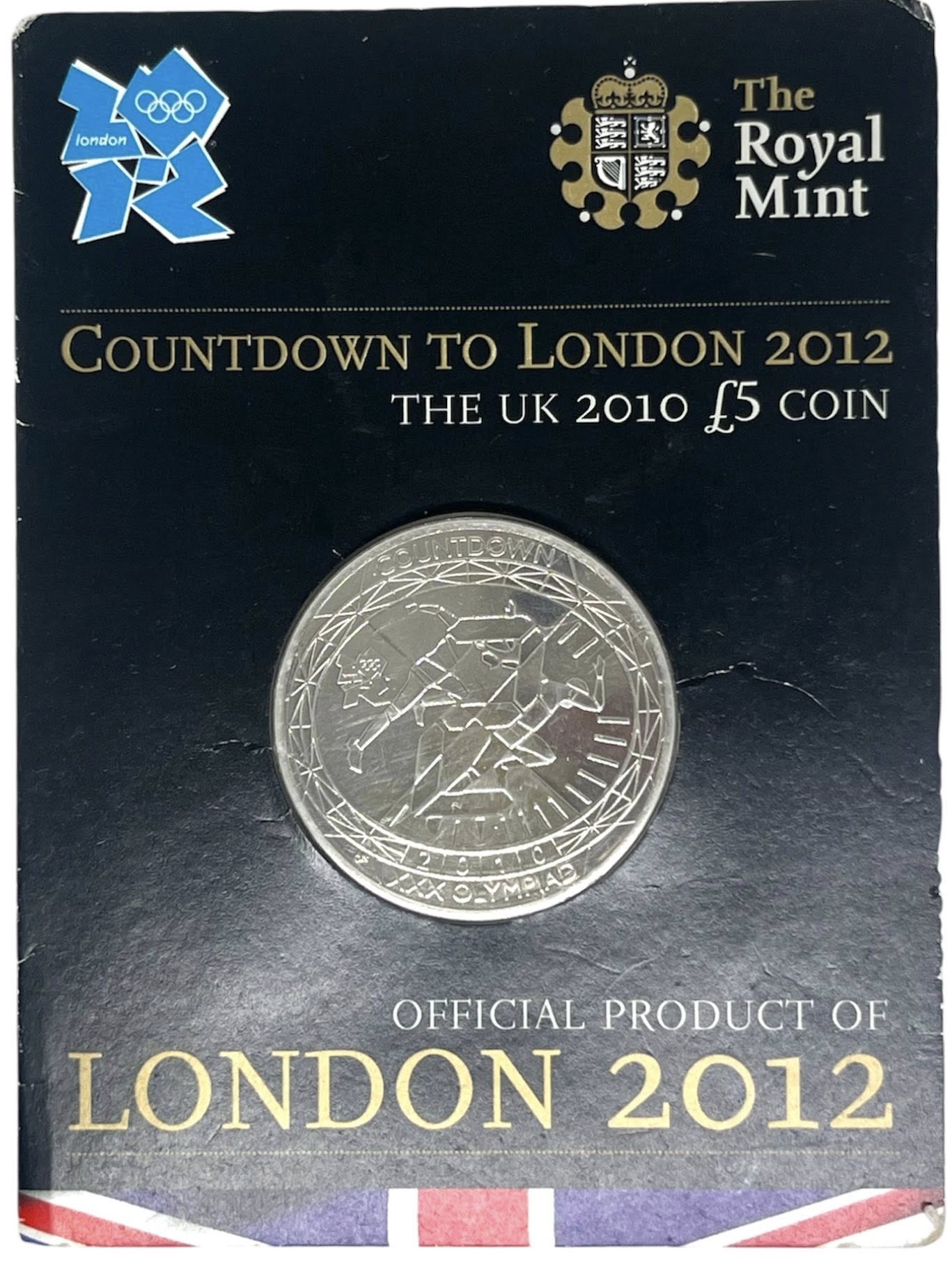 2010 United Kingdom - £5 - Countdown to London Olympic Games - Athletics