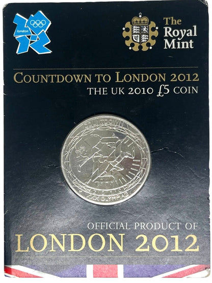 2010 United Kingdom - £5 - Countdown to London Olympic Games - Athletics