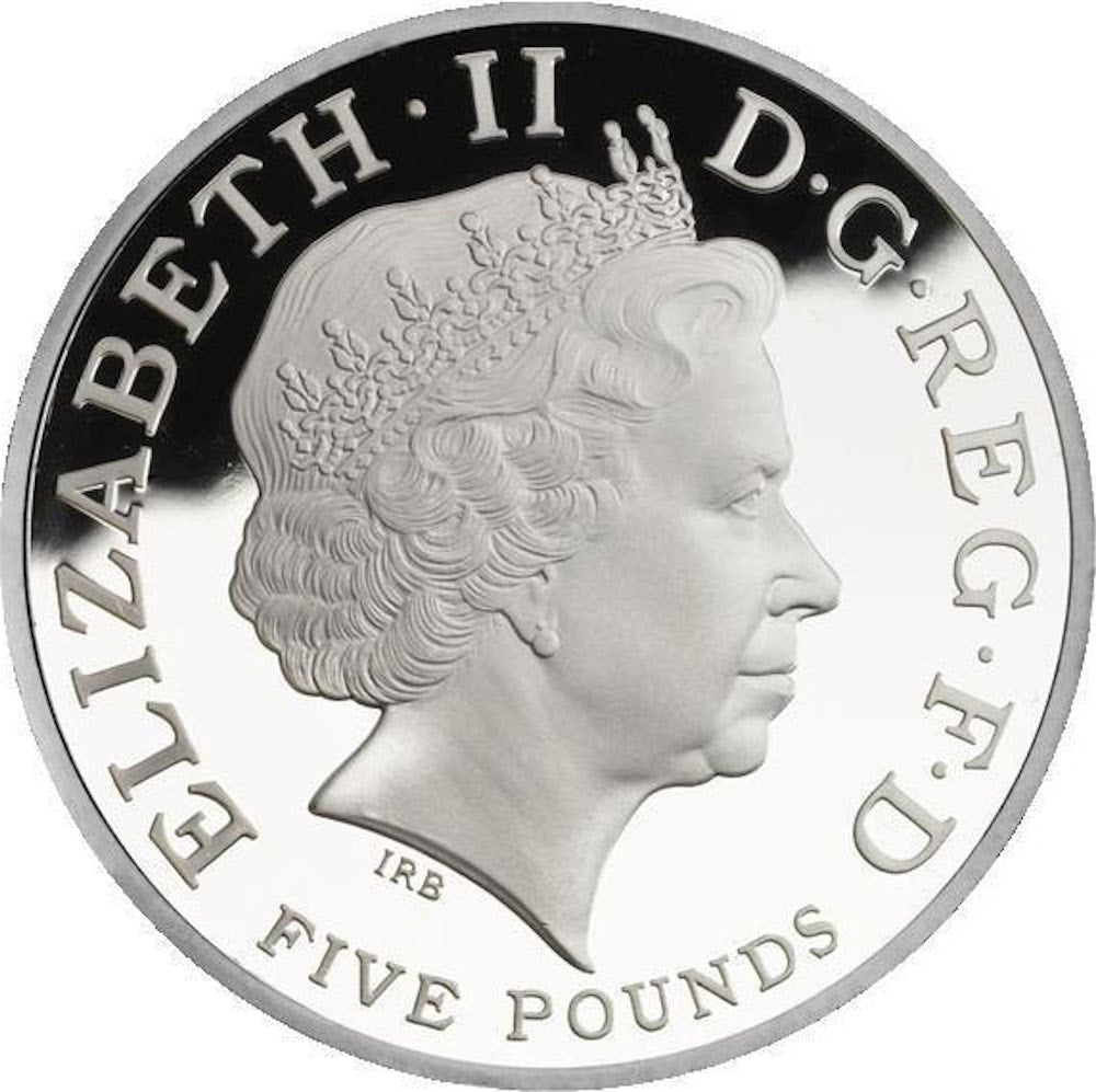2010 United Kingdom – 5 Pounds - London 2012 Olympics Countdown – Silver Piedfort