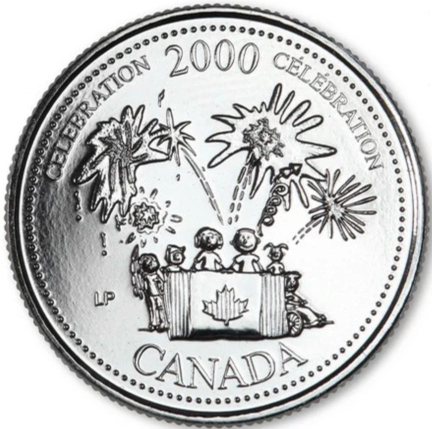 2000 Canada - 25 Cents - Millennium Quarters Series - Celebration