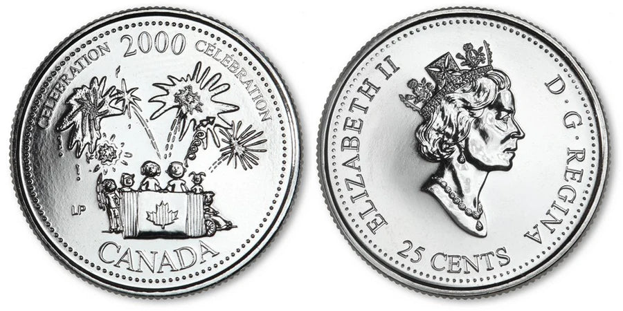 2000 Canada - 25 Cents - Millennium Quarters Series - Celebration