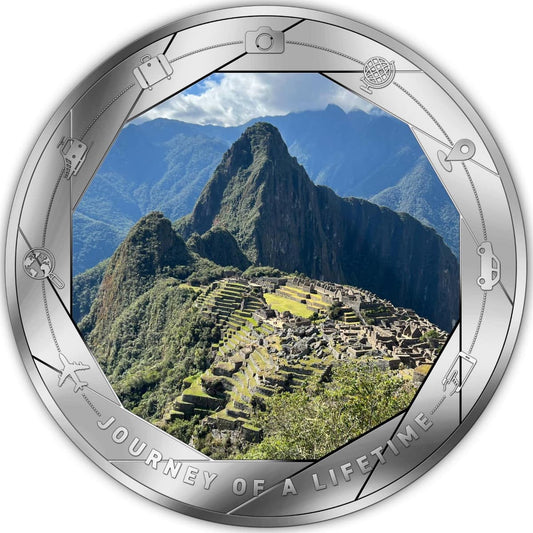 2025 Cameroon - MACHU PICCHU Silver Colored Coin in Original Mint Pack image 0