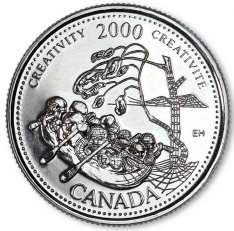 2000 Canada - 25 Cents - Millennium Quarters Series - Creativity